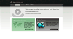 Desktop Screenshot of a2z-innovation.com